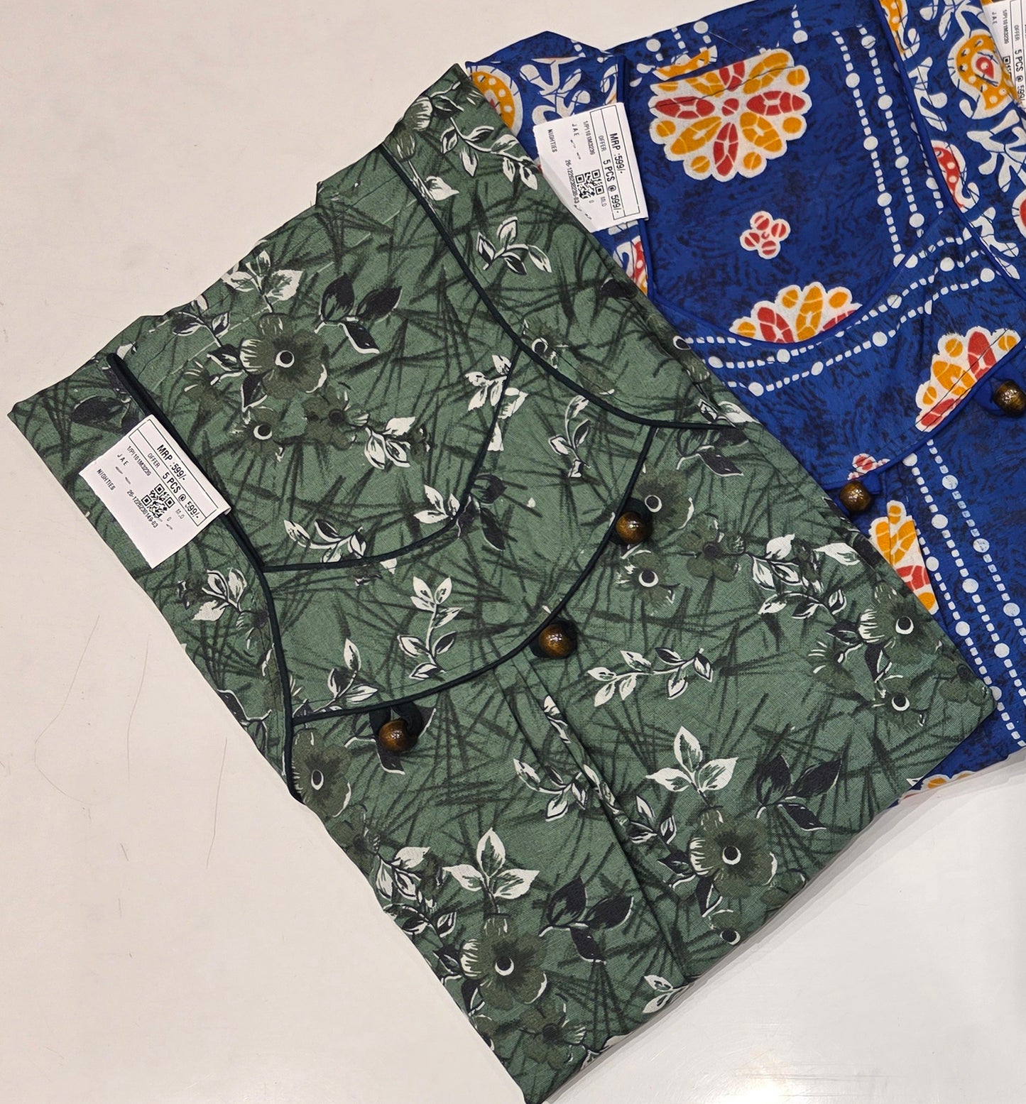 NIGHTIES  5pcs @ 599/-