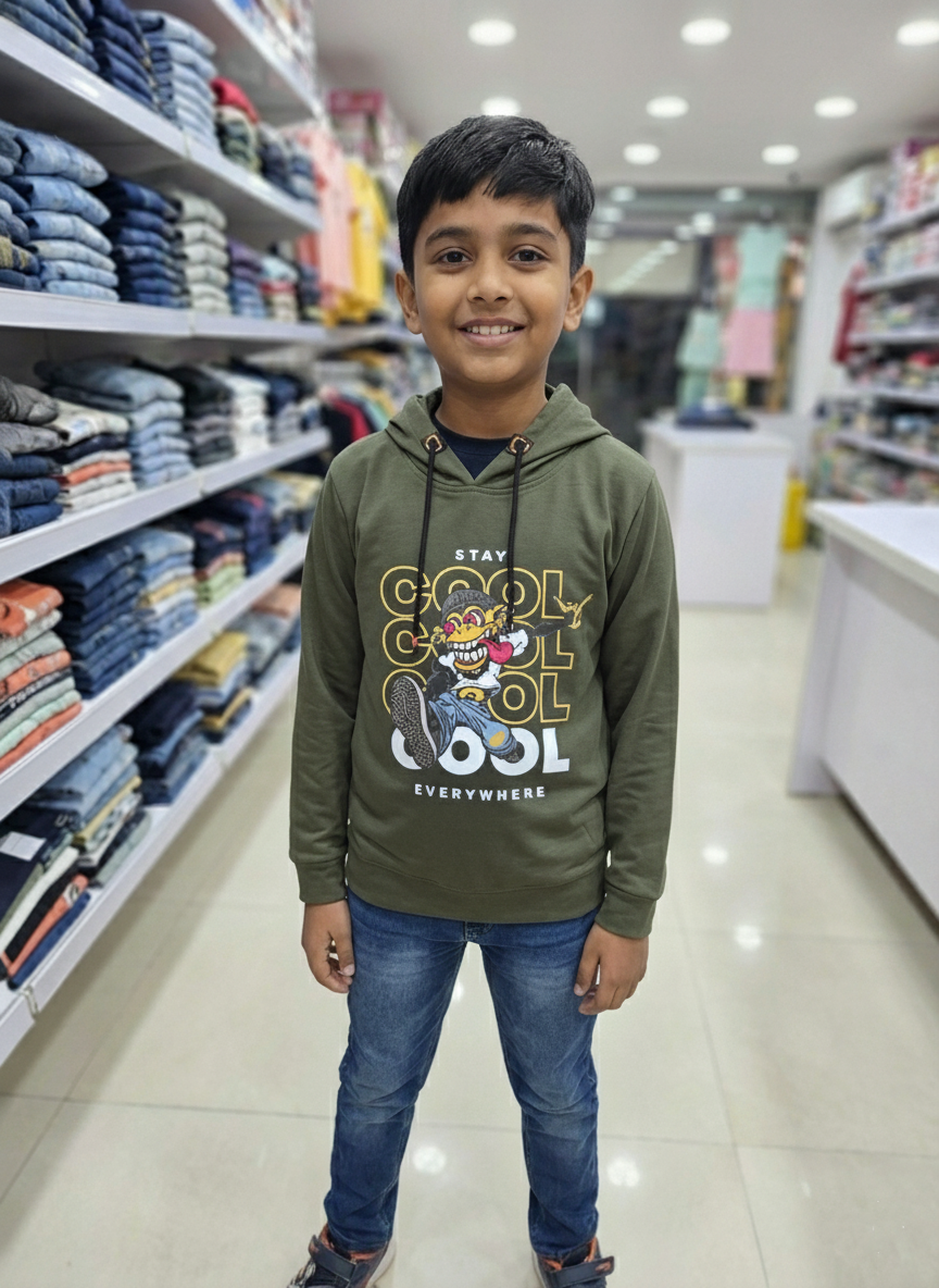 Full Sleeve T Shirt With Cap