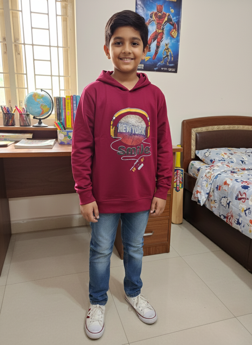 Full Sleeve T Shirt With Cap