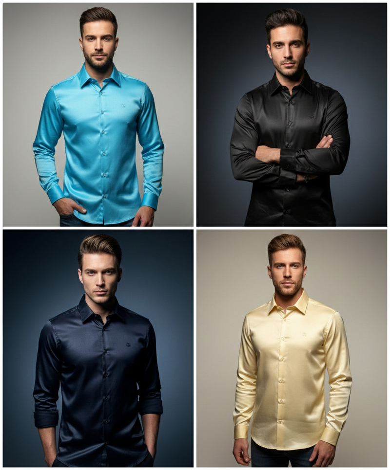 Satin Shirt @ 200/- Only