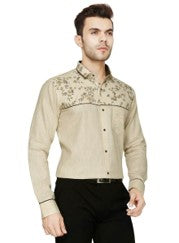 Golden Heritage Linen Shirt