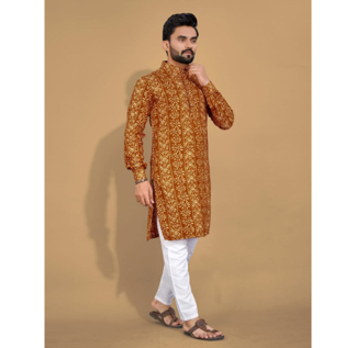 Heritage Amber Kurtha Set