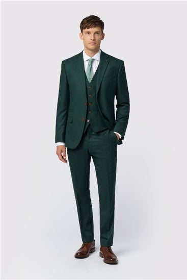 Classic Forest Green Three-Piece Suit