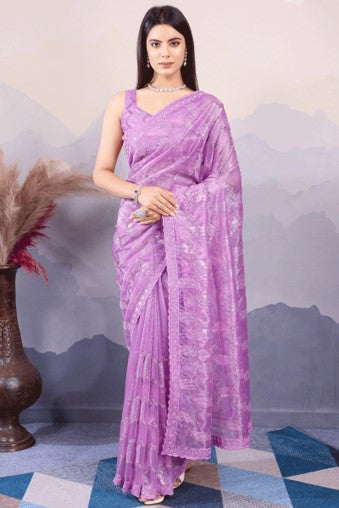 Lavender Dream Saree