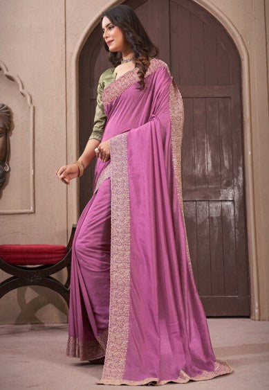 Rose Mist Silk Saree