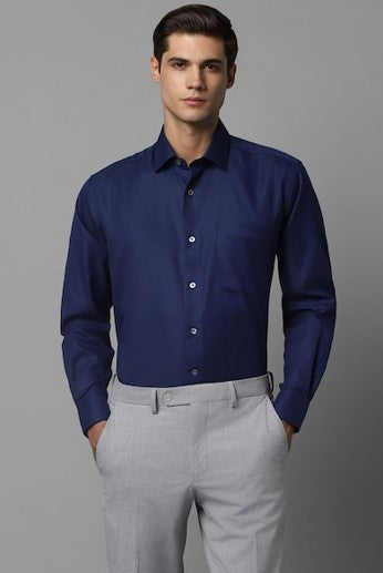 Navy Blue Premium Formal Shirt