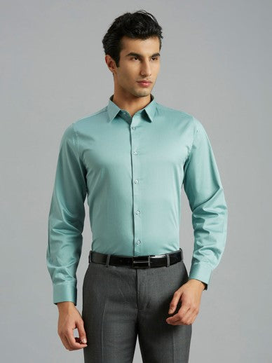 Mint Green Office Wear Shirt