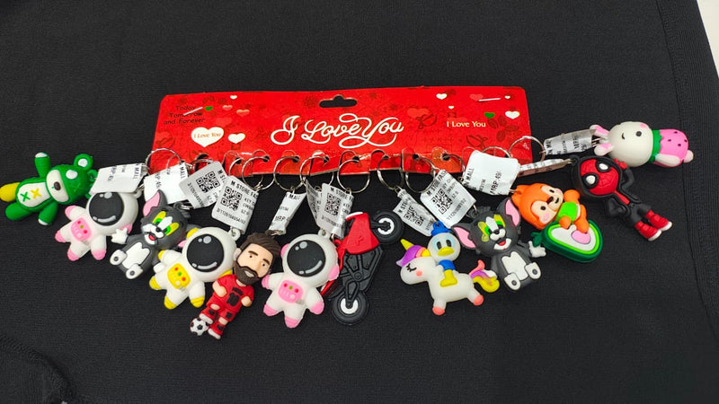 Cartoon Silicon Keychains