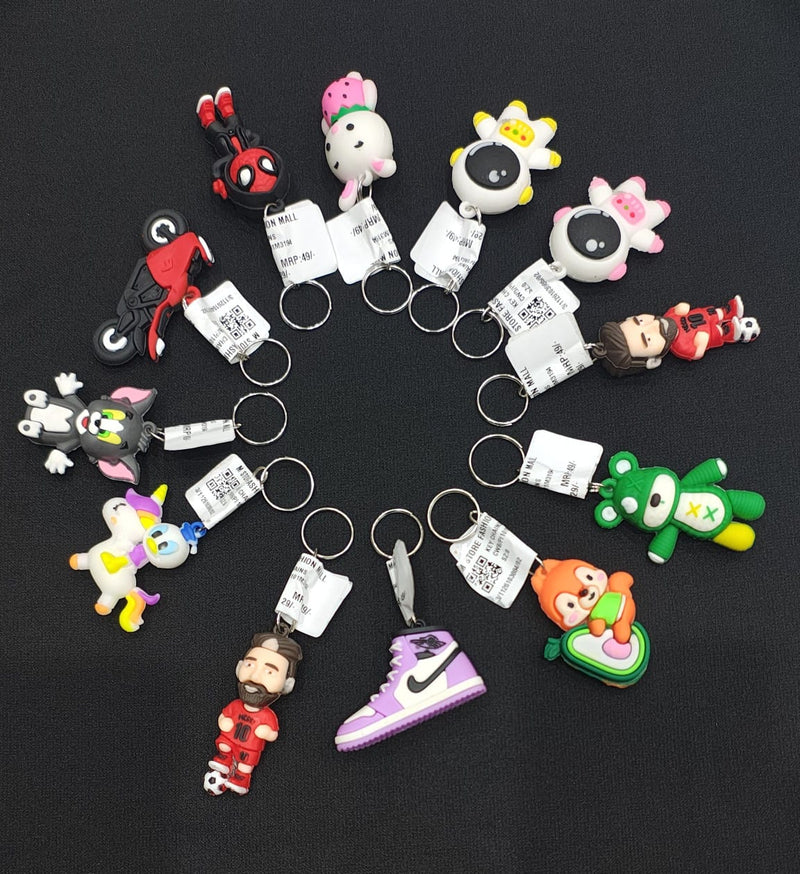 Cartoon Silicon Keychains