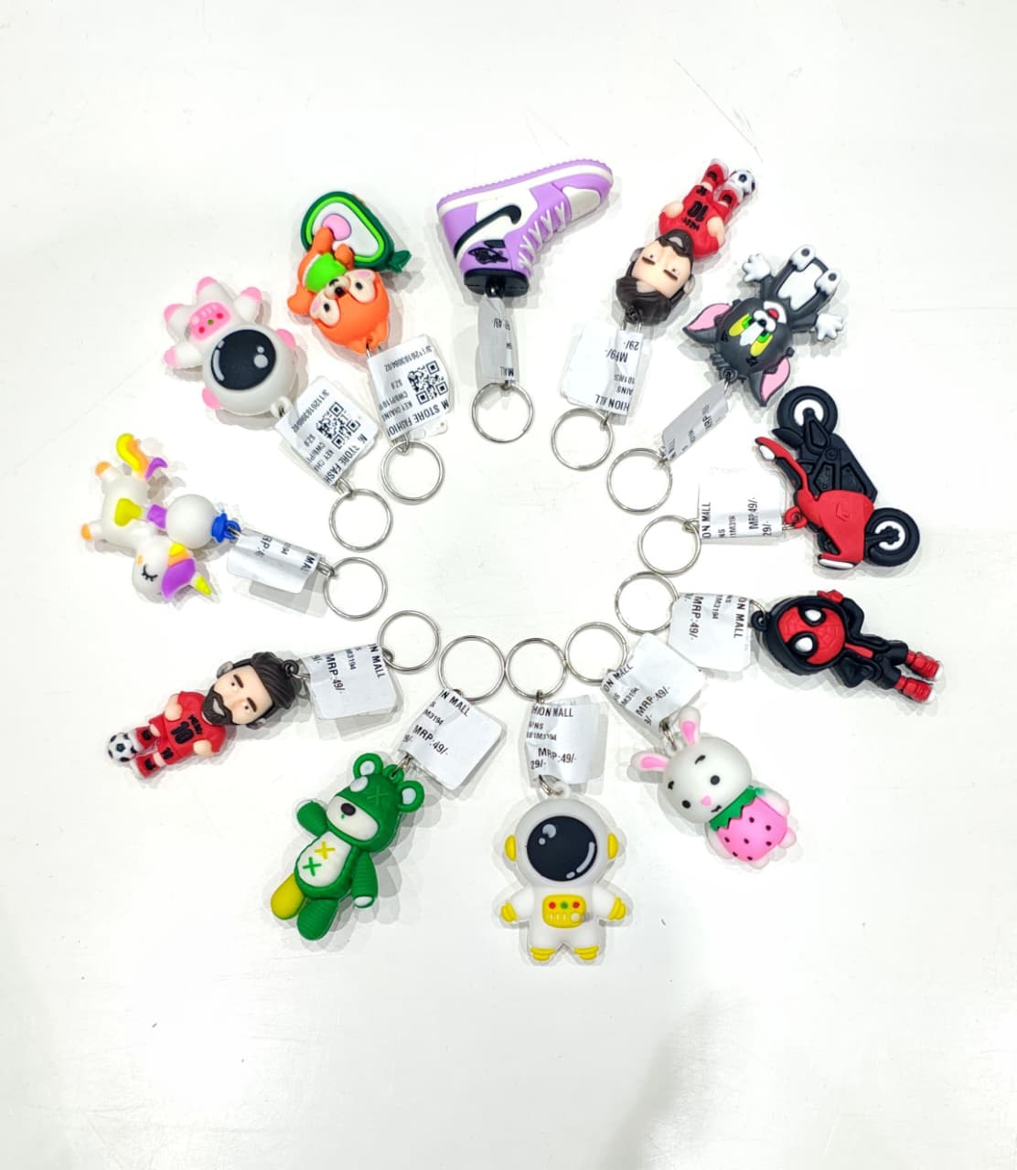 Cartoon Silicon Keychains