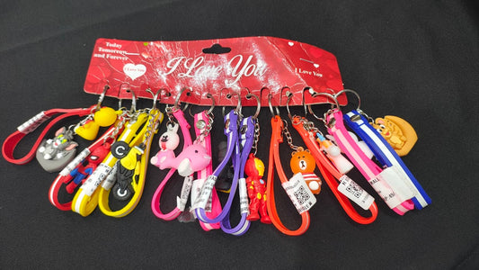 Cartoon with band Keychains